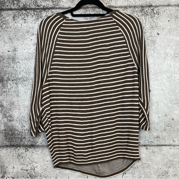 Vince // Striped Dolman Sleeve Top - Picture 3 of 7